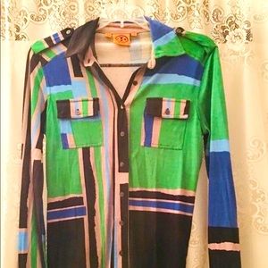 Tory Burch Runway Art Top XS